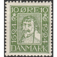 DK 0133 Postfrisk 10 øre med god VARIANT