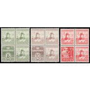 DK 0236-0238 Postfrisk sæt 4-blokke - DYBBØL MØLLE