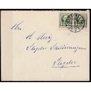 DK 0054t Stemplet par på brev m. god VARIANT (Trissefejl)