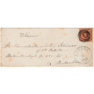 DK 0001 Brev m. FLOT Stemplet 4 RBS Thiele 1, IIIf, NØDDEBRUN - Med ATTEST