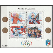 NO  1025-1028 LUX Stemplet miniark