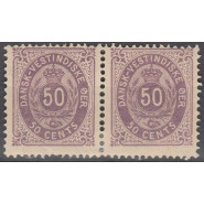 DVI 13 Ustemplet 50 cents parstykke m. VARIANT - se beskr.