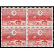 DK 0386x Postfrisk 4-blok m. 30 øre m. god VARIANT