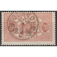 SV TJ 07B LUX/FLOT stemplet 20 øre tjeneste tk. 13