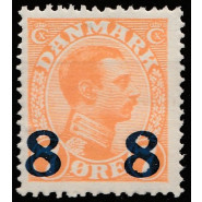 DK 0118v Postfrisk provisorie m. god VARIANT - se beskr.