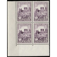 DK 0352x Postfrisk 4-blok 15 øre m. god VARIANT 
