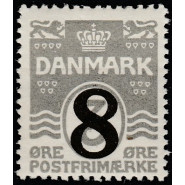 DK 0117x Postfrisk provisorie m. god VARIANT