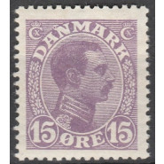 DK 0070y Ustemplet 15 øre m. god VARIANT