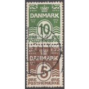 DK AU 17 Pænt Stemplet par 10 og 5 øre automatmærker