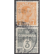 DK AU 01 Stemplet par 7 og 3 øre automatmærker