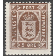 DK TJ 18 Postfrisk 5 øre tjeneste