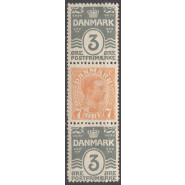 DK AU 03 Ustemplet stribe 3+7+3 øre automatmærker 