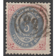DK 0024 FLOT/LUX stemplet (FREDENSBORG) 5 øre