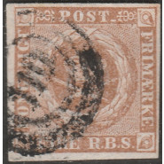 DK 0001 THIELE IIIC Gråbrun stemplet nr. 110 (STOKKEMARKE) 