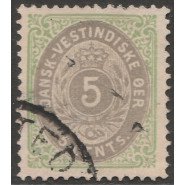 DVI 10 Stemplet 5 cents