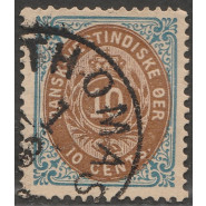 DVI 11 Pænt Stemplet 10 cents 