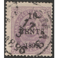 DVI 15 FLOT Stemplet 10 Cents provisorie
