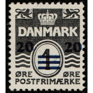 FFØ 2B Ustemplet 20/1 øre provisorie
