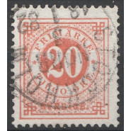 SV 0022B FLOT Stemplet 20 øre 