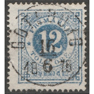 SV 0021 PRAGT Stemplet 12 øre m. "VARIANT" - se beskr.