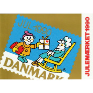 DK JUL 1990 Souvenirmappe med miniark