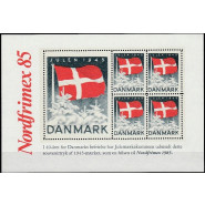 DK JUL 1945 - Postfrisk Udstillingsblok 1985