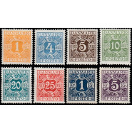 DK PO 09-16 Ustemplet serie portomærker