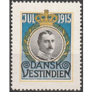 DVI JUL 1915 Postfrisk julemærke