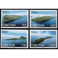 FØ 0373-0376 Postfrisk serie Øer