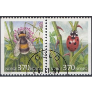 NO  1238-1239 Stemplet parstykke - Insekter