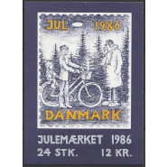 DK JUL 1986 Postfrisk hæfte med miniark