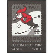 DK JUL 1987 Postfrisk hæfte med miniark