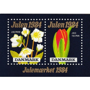 DK JUL 1984 Souvenirmappe med miniark