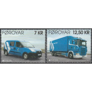 FØ 0779-0780 Postfrisk serie - Postbiler