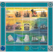 DVI Jul 1993 Postfrisk ark Virgin Islands - m. signatur
