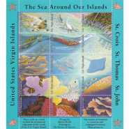 DVI Jul 1990 Postfrisk ark Virgin Islands